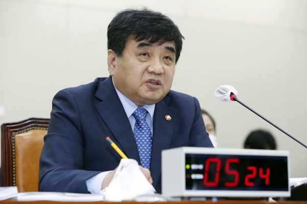 한상혁 방송통신위원회 위원장이 지난 7월 20일 국회에서 열린 인사청문회에서 질의에 답변하고 있다. ⓒ뉴시스