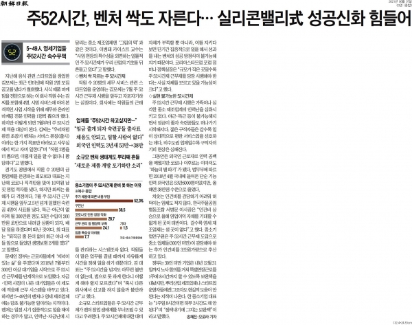 조선일보 6월 7일자 3면 기사.