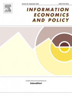 양상우 연세대 경영대학원 겸임교수의 논문이 실린 'Information Economics and Policy' 56호 표지 사진.